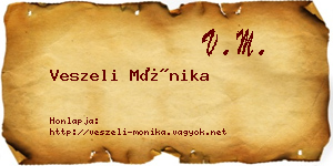 Veszeli Mónika névjegykártya